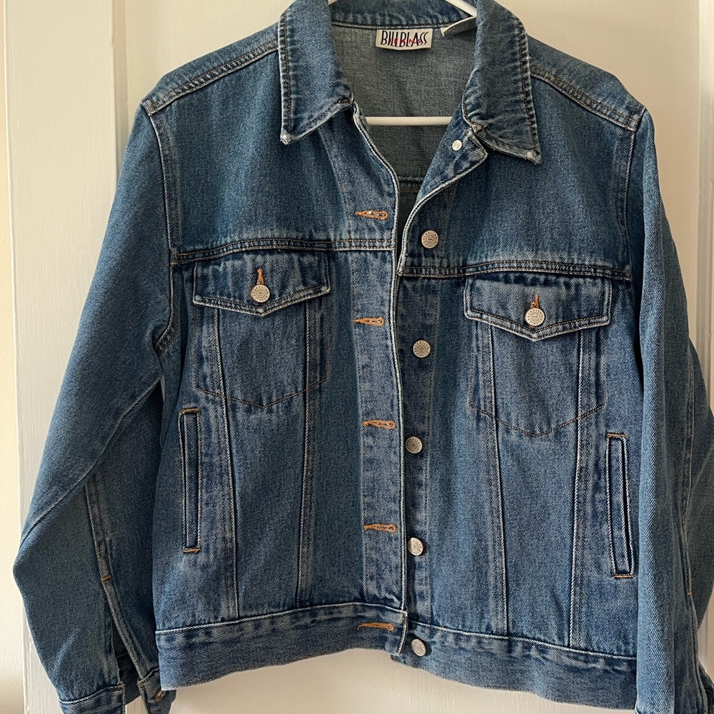 Vtg Bill Blass Classic Blue Jean Jacket